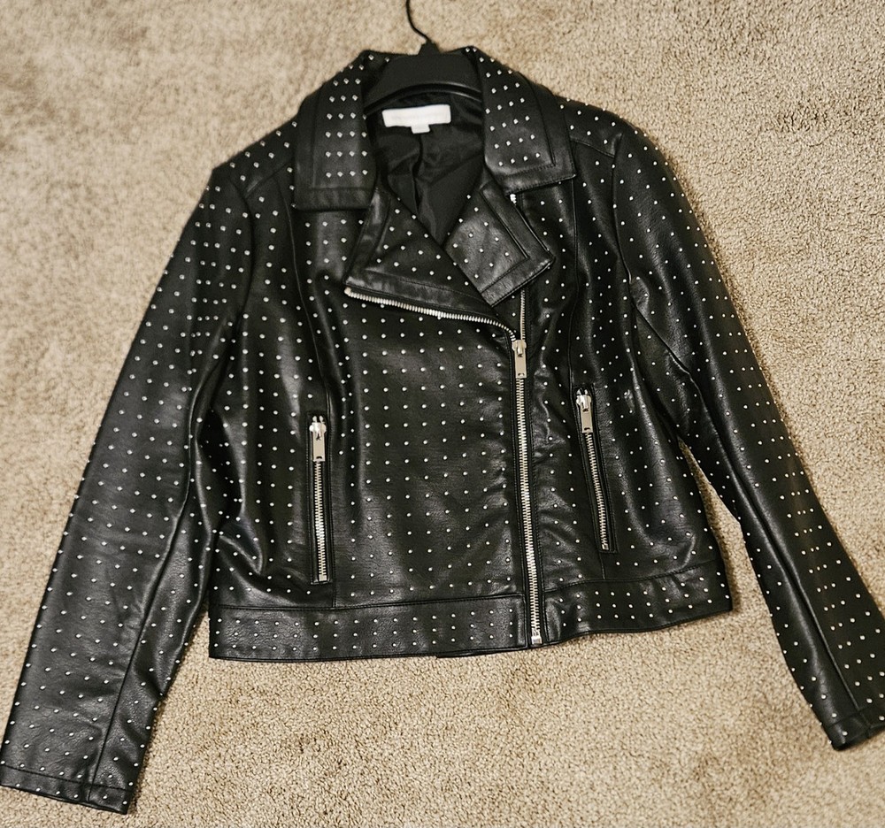 New York & Company  Faux Leather Jacket Women's XL