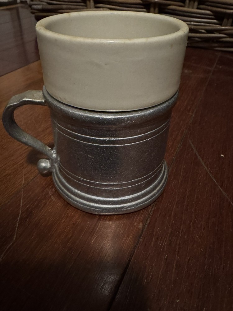 Single Vtg RWP Wilton Columbia Pa Armetale Coffee Mug Cup w/ Insert QTY AVAILABL