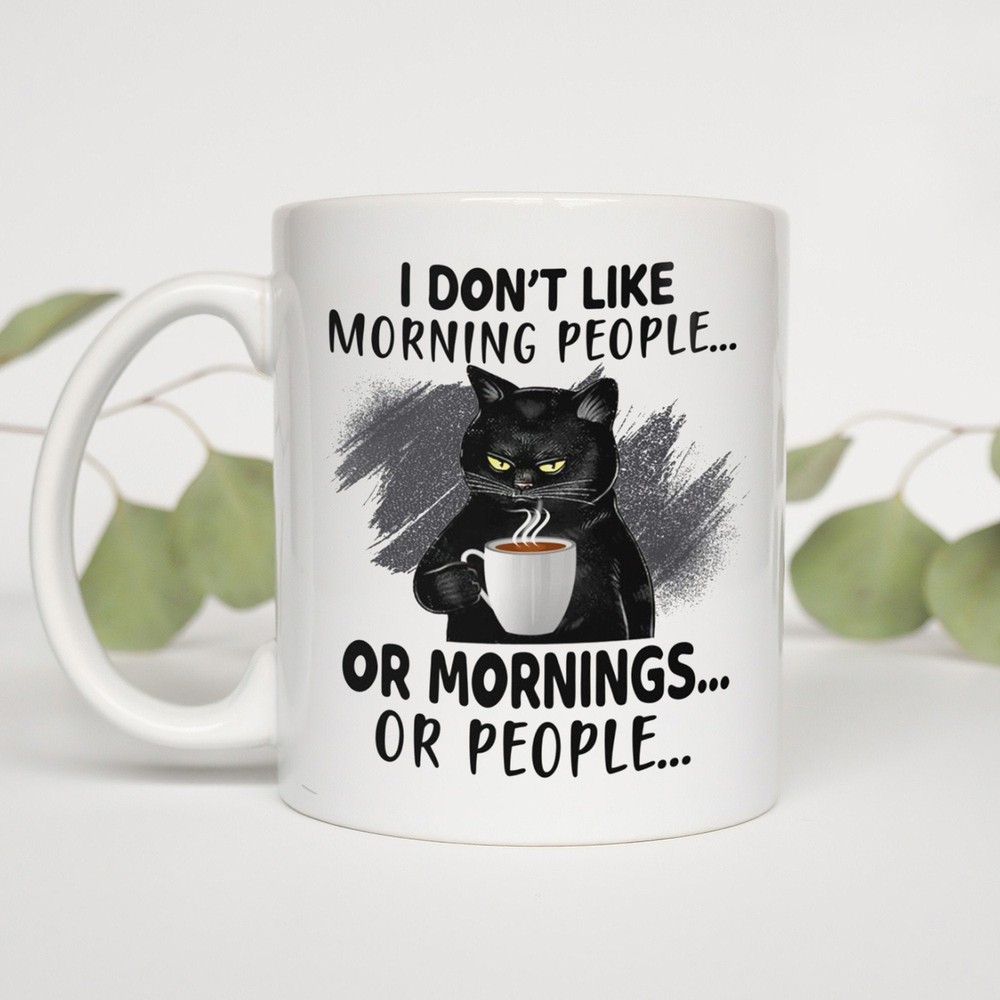 Cat Morning People For Cat Lover Mugs Happy Gift