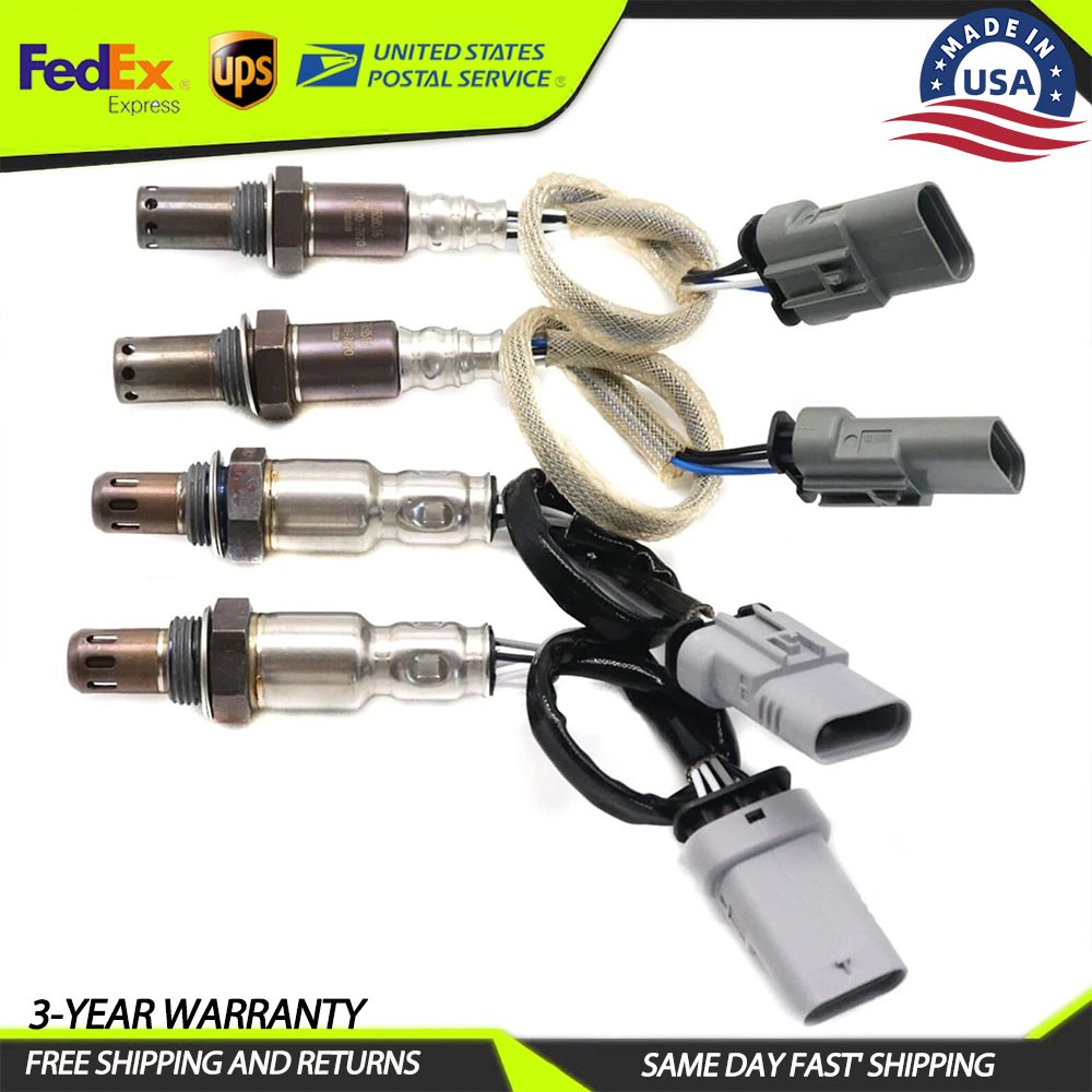 4x Oxygen Sensor For 2014-18 GMC Sierra 1500 &Chevy Silverado 1500 4.3/5.3L/6.2L