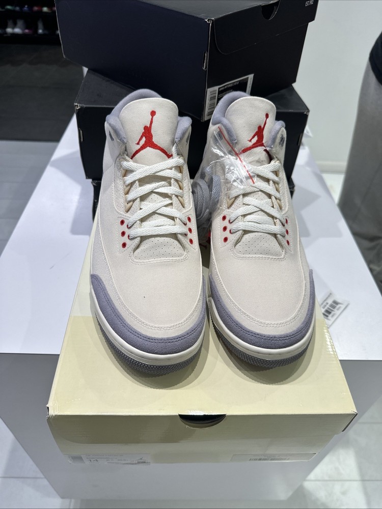 Jordan 3 Retro Muslin Men's Sneakers Size 14 DH7139-100