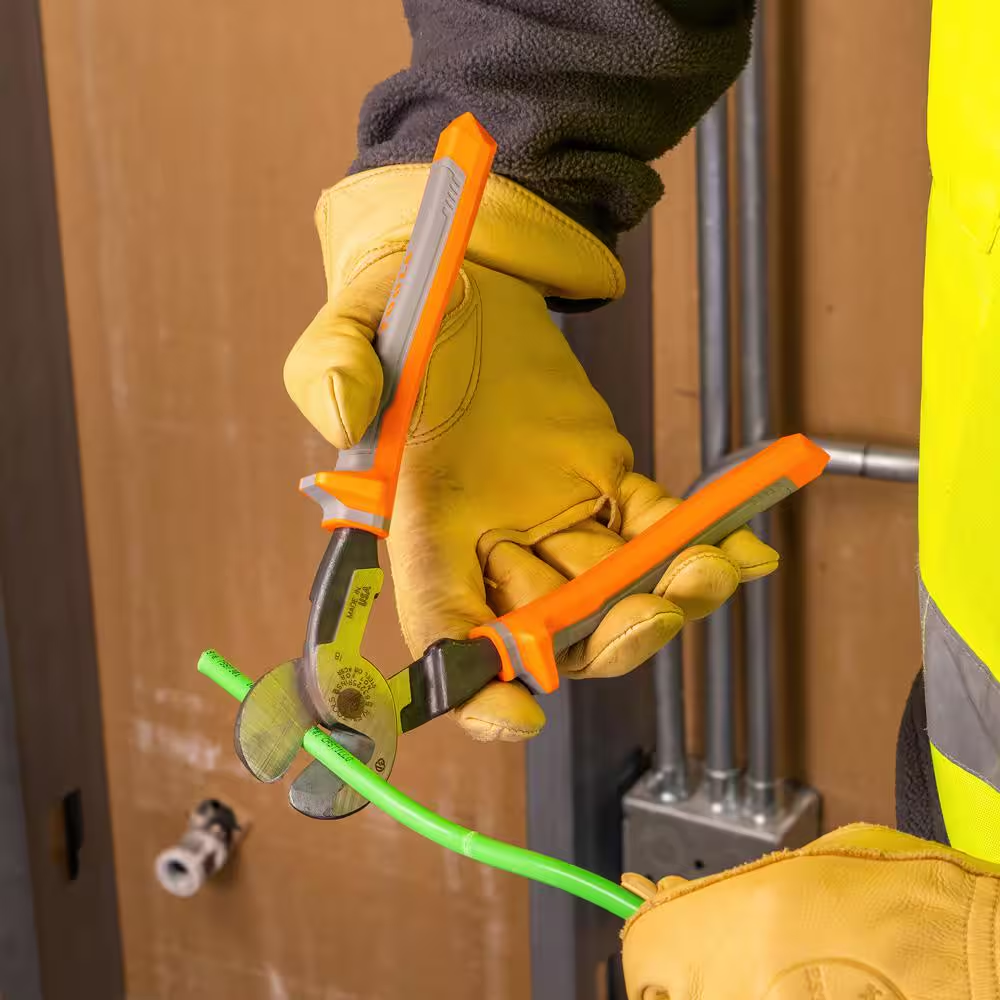 Klein Tools Cable Cutter, Insulated, High-Leverage, 9 In.