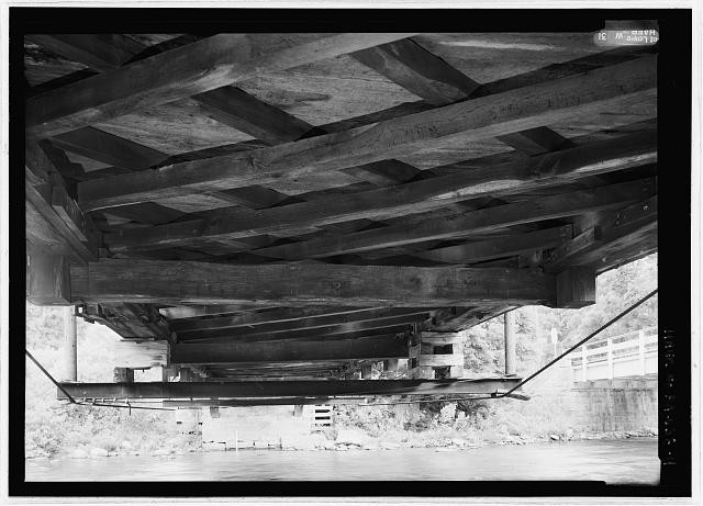 4. BELOW DECK VIEW FROM EAST BANK. - King's Bridge, Spanning Laurel Hill