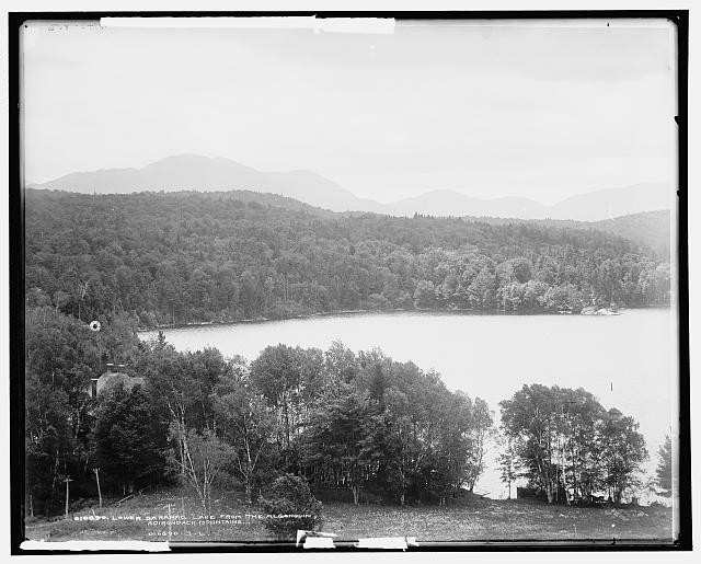 Photo:Lower Saranac Lake from the Algonquin, Adirondack Mountains