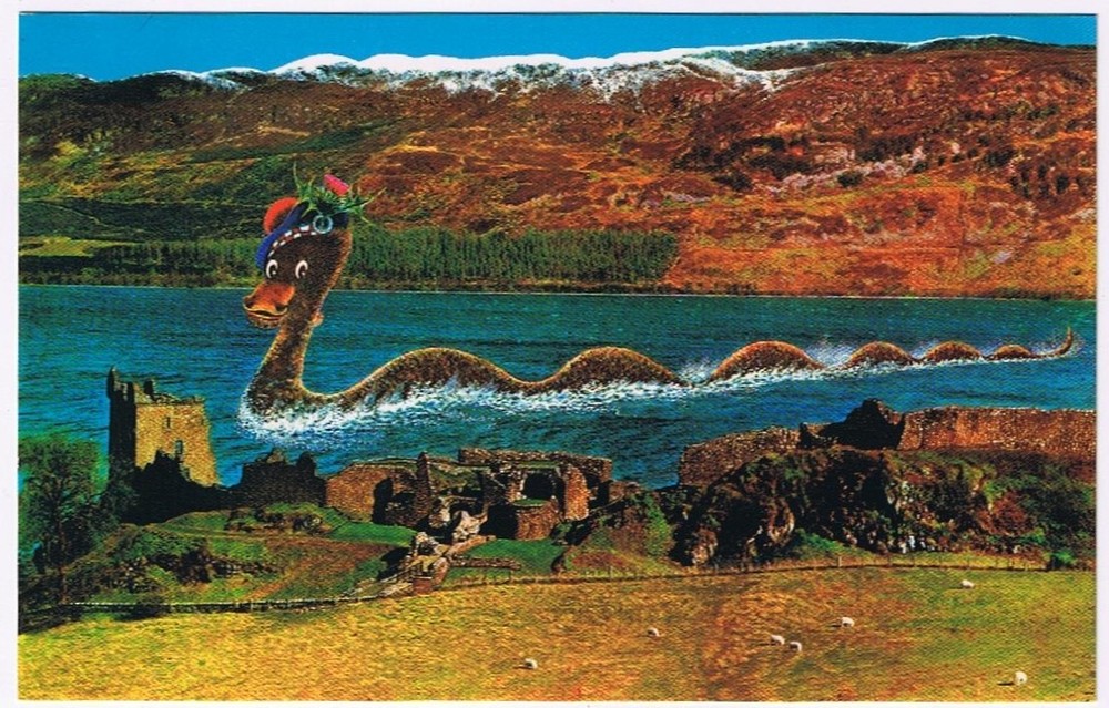 Postcard Loch Ness At Castle Urquhart Scotland UK