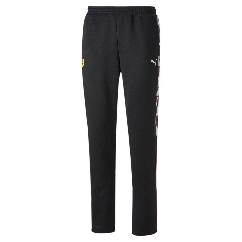 PUMA Scuderia Ferrari Race Mt7 Track Pants Mens Black Casual Athletic Bottoms 53