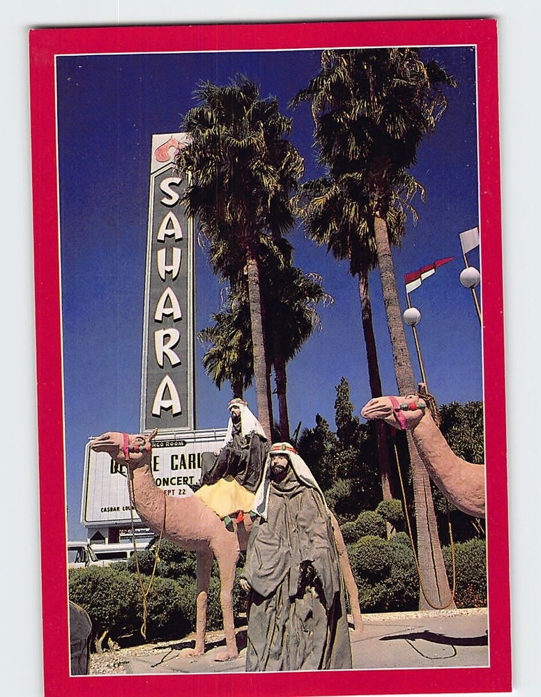 Postcard The Sahara Hotel & Casino Las Vegas Nevada