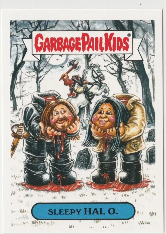 Sleepy Hal O Garbage Pail Kids GPK 2016 Prime Slime Trashy TV Card #4a