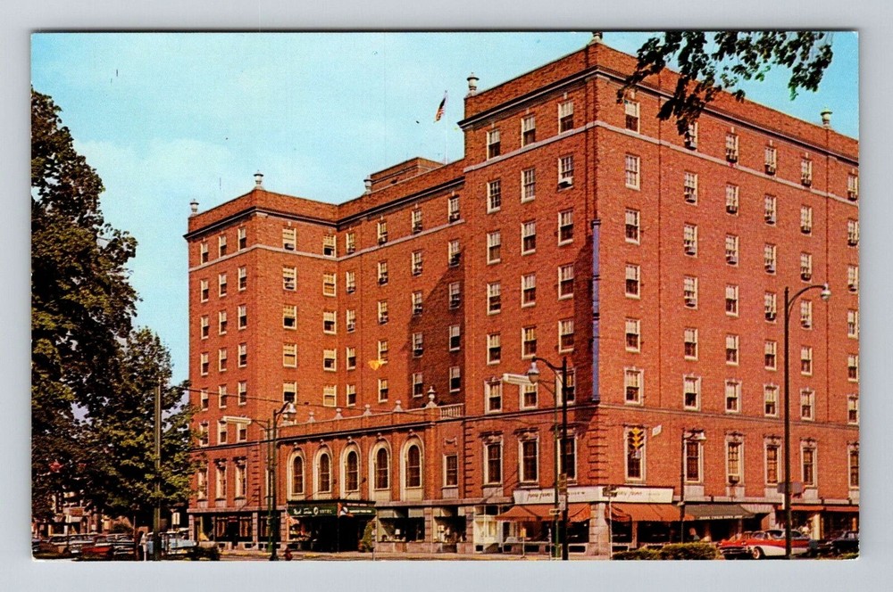 Elmira NY-New York, Mark Twain Hotel, Advertising, Vintage Postcard