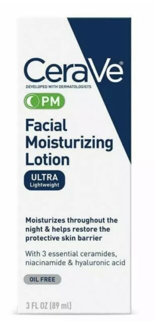 CeraVe PM Facial Moisturizing Lotion – Ultra Lightweight 3 oz