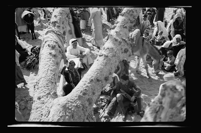 Photo:Gaza Palestine 1943 Muslim Celebrations El Muntar Crowd Shrine