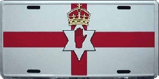 NORTHERN IRELAND COUNTRY FLAG EMBOSSED METAL LICENSE PLATE CAR TAG NEW #846