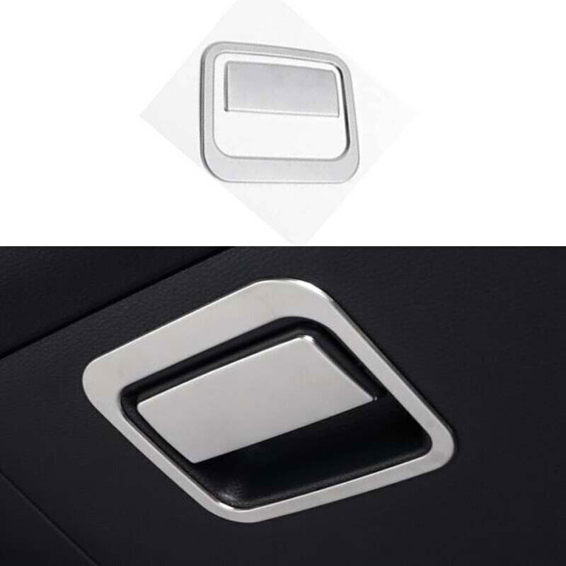 For Toyota Corolla 2020-2023 Silver Steel Co-Pilot Storage Box Handle Cover Trim