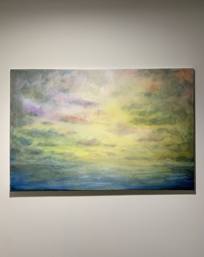 Original Oil Painting on Canvas “Eternal Sunrise” 24x36 Clouds Fine Art