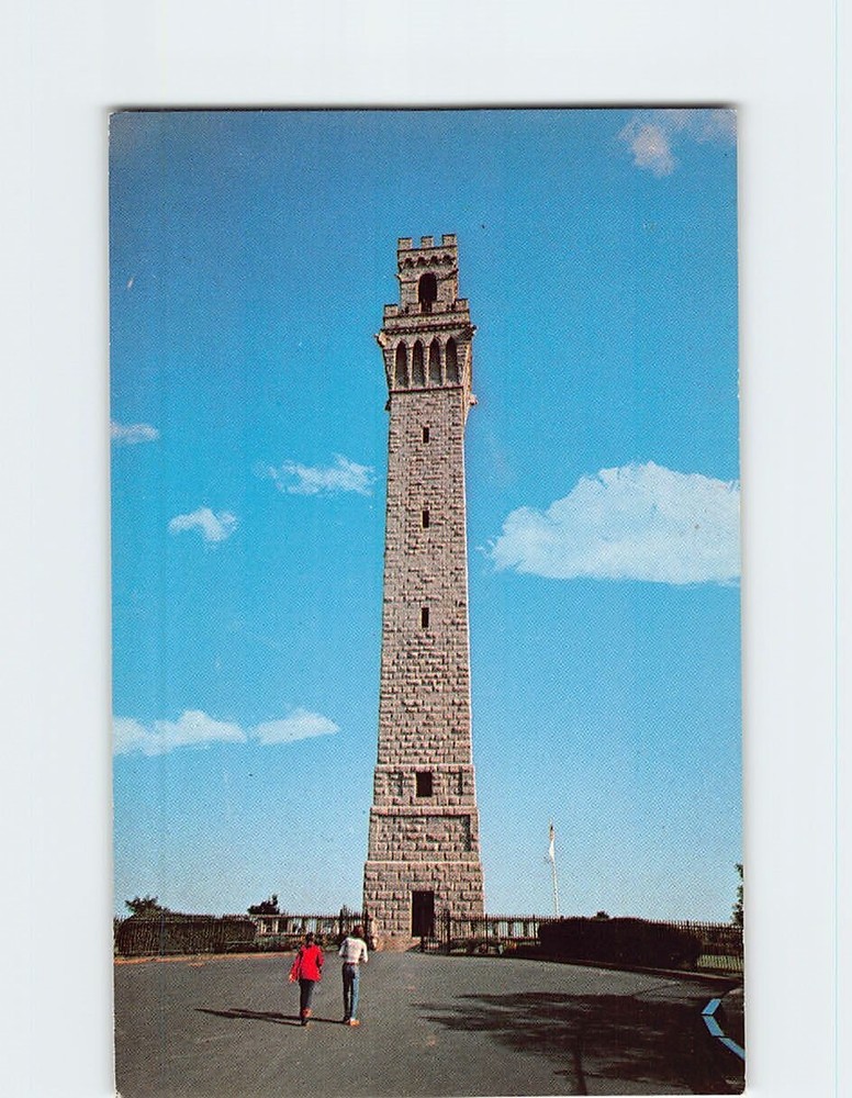 Postcard The Pilgrim Monument Provincetown Cape Cod Massachusetts USA