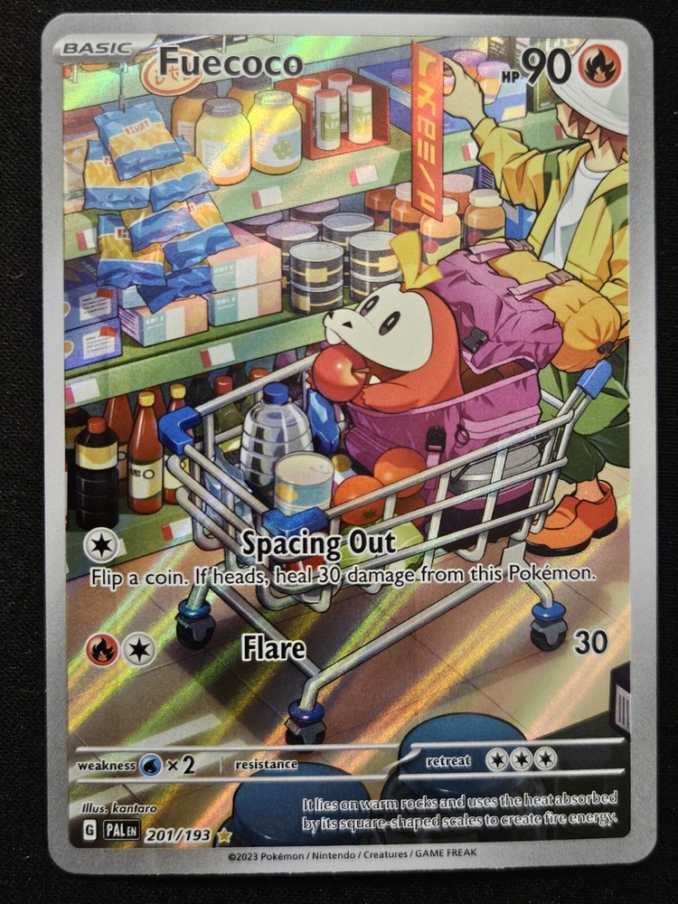Fuecoco 201/193 Paldean Fates Full Art Illustration Rare Holo Pokémon 2023 NM