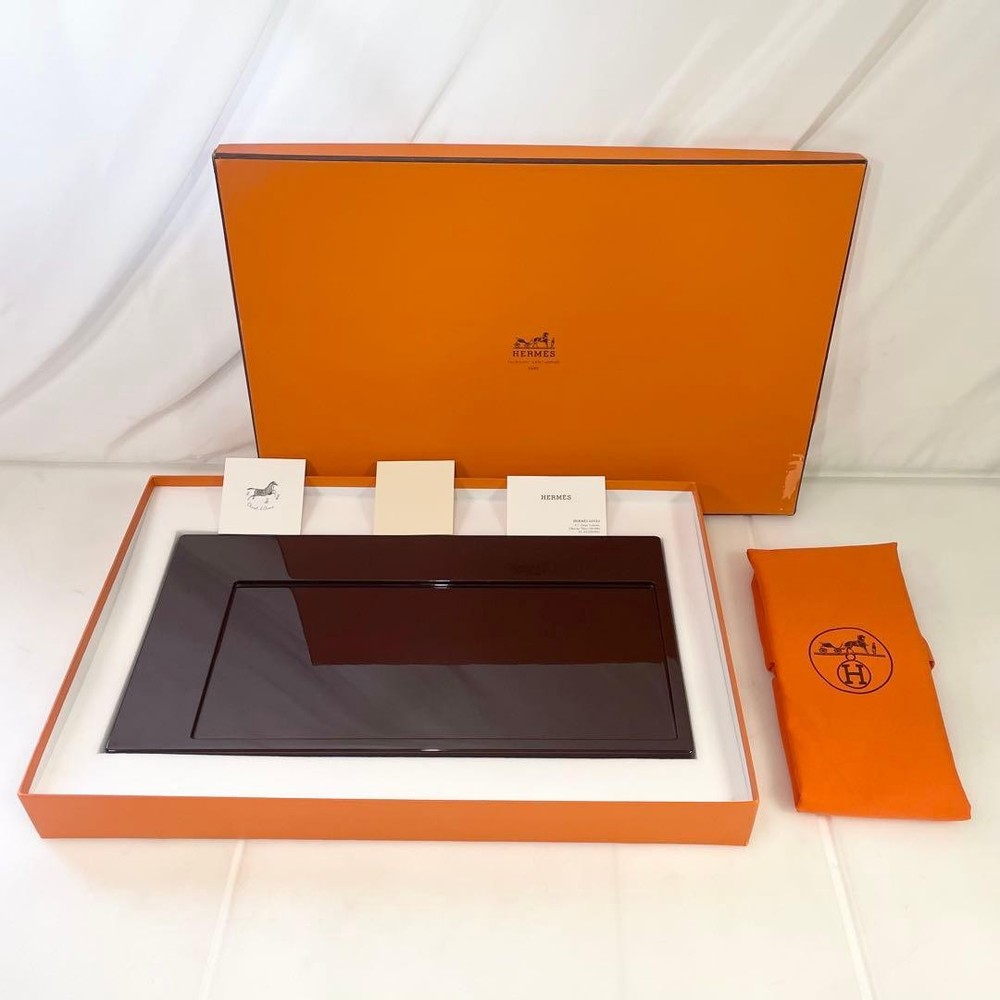 Hermes Brown Tray 475mm Used with Box