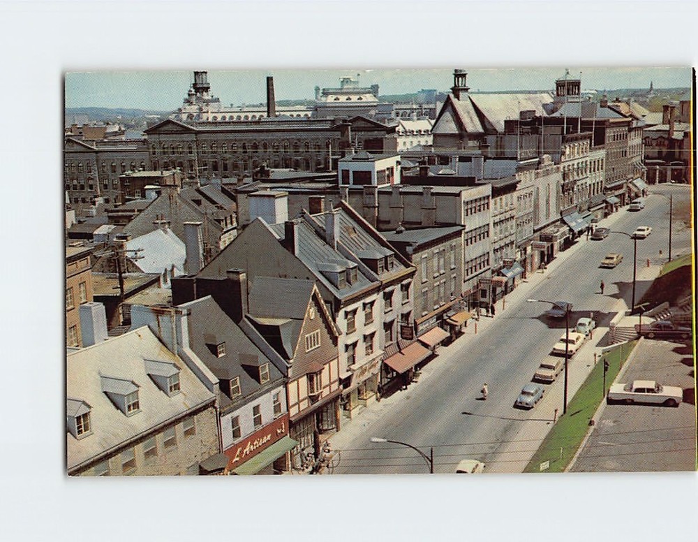 Postcard Rue De La Fabrique Street Quebec City Canada