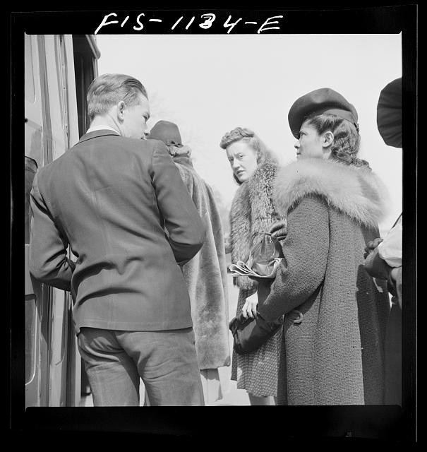 Washington DC Jewel Mazique Library of Congress 1942 Winter Going Home