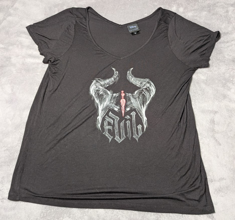 Her Universe Disney Maleficent: Mistress Of Evil Horns Top Women's Size Large