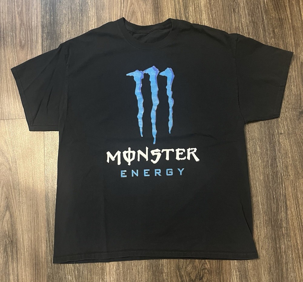 Monster Energy Drink Graphic T-Shirt Men, Vintage Y2K L/XL Lo Carb