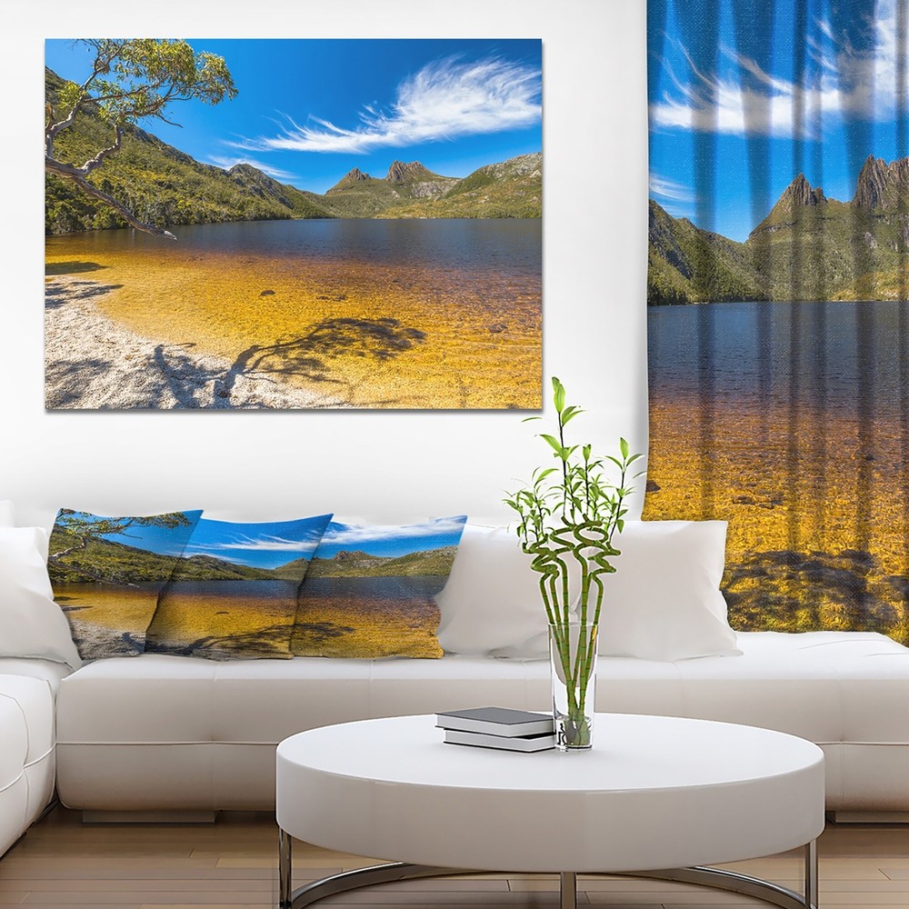 Designart Cradle Mountain Lake Dove Scenic Landscape Wall Art Mini