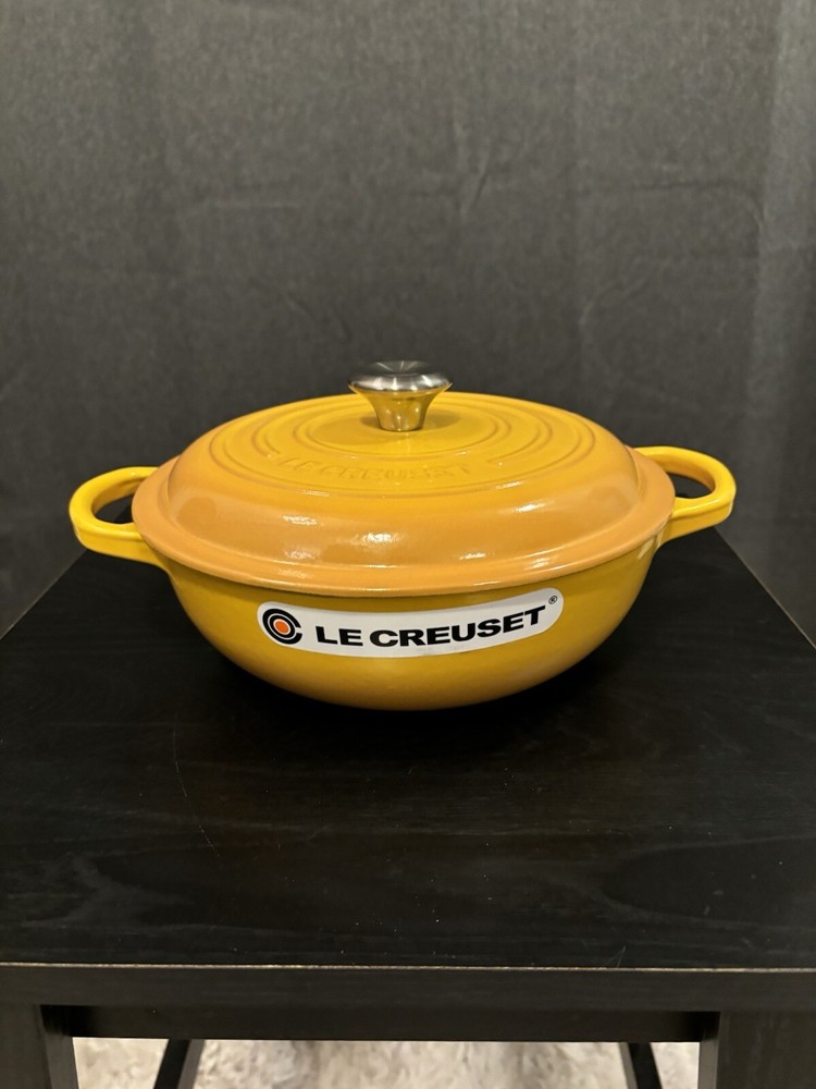 New Le Creuset 2.5-Qt Enameled Cast Iron French Oven in Yellow Nectar