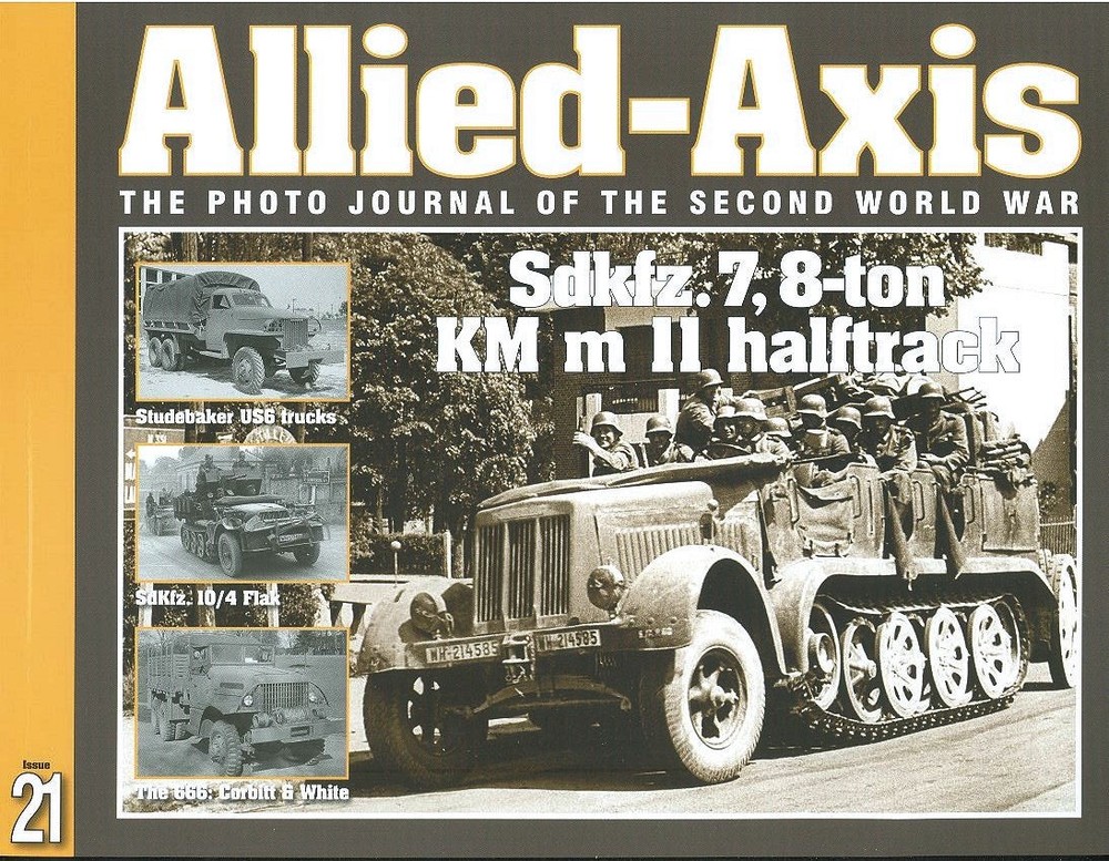 ALLIED-AXIS 21 WW2 GERMAN Sd.Kfz.7 HALF-TRACK / STUDEBAKER REO US6 / Sd.Kfz 10/4