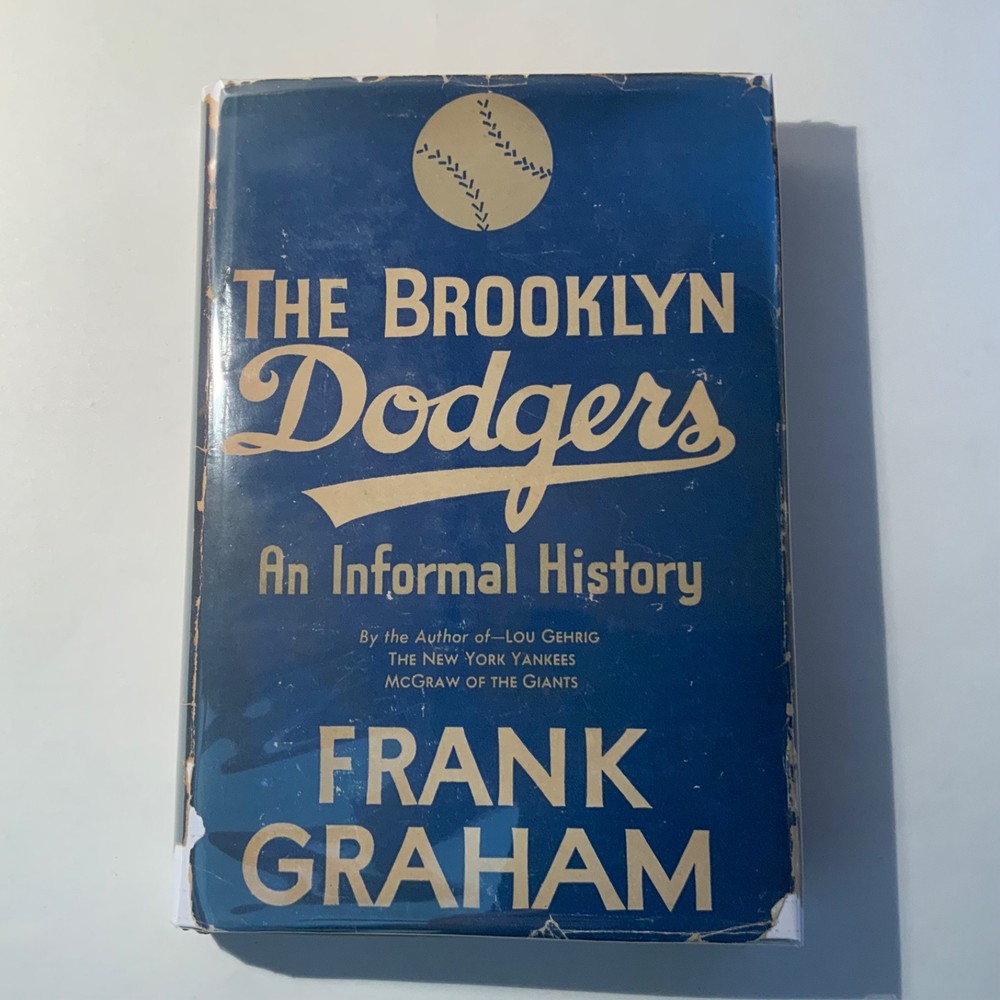 The Brooklyn Dodgers SIGNED by Frank Graham 1945 Putnam, 1st edition VG+ / VG(-)