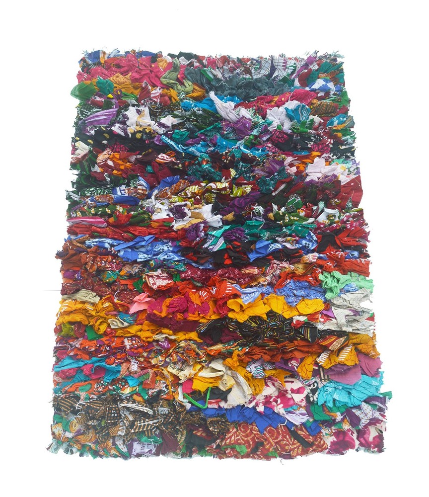Rainbow Shag Rug Multi Color | Boho Rug for Bedroom, Kitchen, Entrance Bathro...