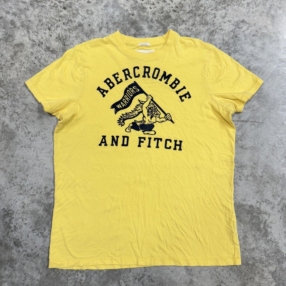 Vintage Abercrombie & Fitch Shirt Mens 2XL warriors football graphic Y2K
