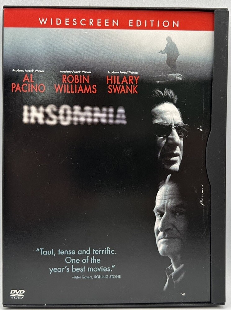 Insomnia Widescreen DVD Starring Al Pacino Robin Williams Hilary Swank 2002 Thriller