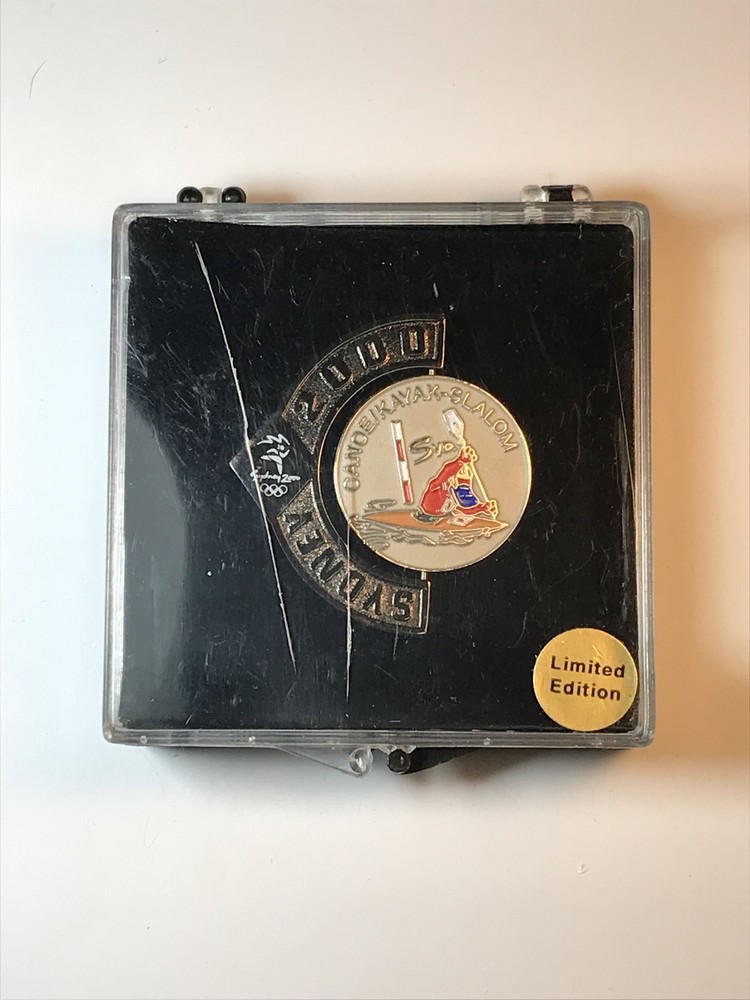 Olympic Sydney 2000 Canoe Slalom Pin Box Collectible
