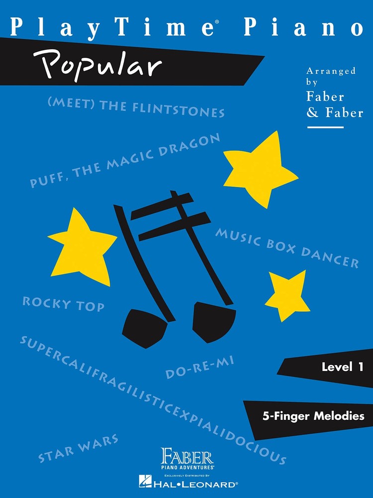 PlayTime Piano Popular Level 1 Beginner Sheet Music 10 Pop Songs Faber Book