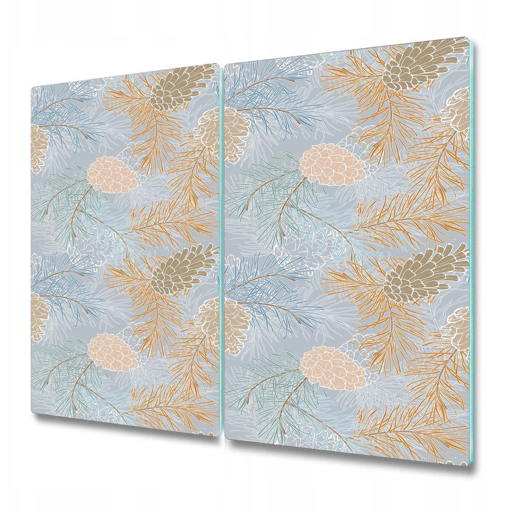 Glass Cutting Board Taiga Pine cones Pale for North Fir Spruce Pine 2x30x52