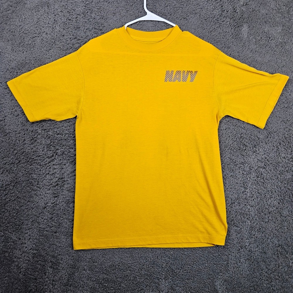 Authentic U.S. Navy Originals Soffe T-Shirt Mens Medium Military Yellow
