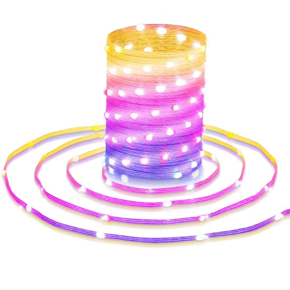 65ft Waterproof 200 LED Color Changing Outdoor String Lights with Remote
