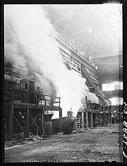 Anaconda smelter, Montana. Anaconda Copper Mining Company. Battery of