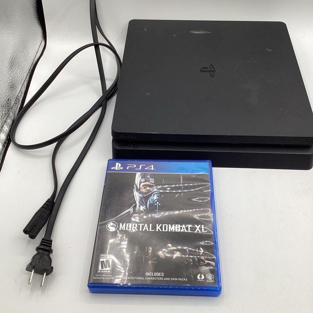Sony PlayStation 4 Slim PS4 500GB Black Console + Game Only CUH-2015A Tested