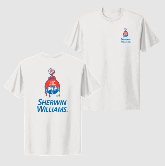 Sherwin Williams Cover the Earth Logo , Painting Professional Contractor Tee