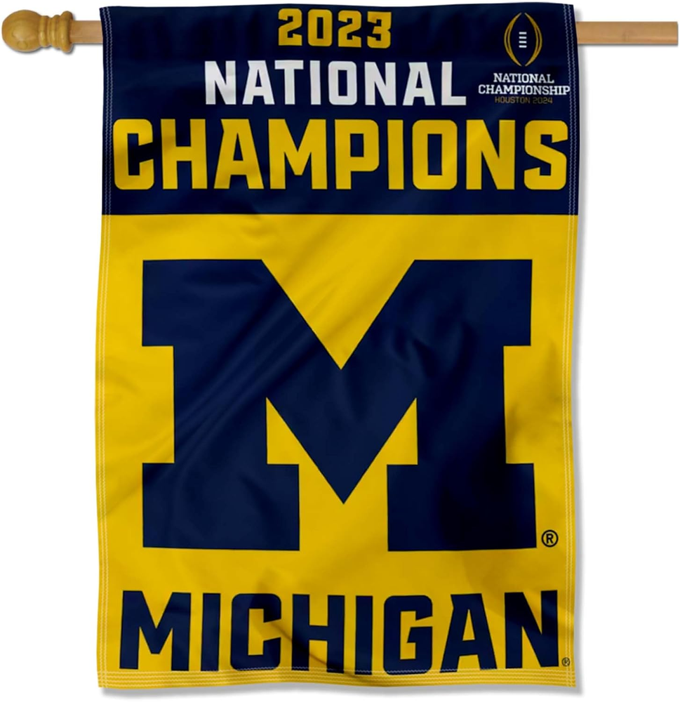 Michigan Team University Wolverines 2023 College Football National Champions Ban