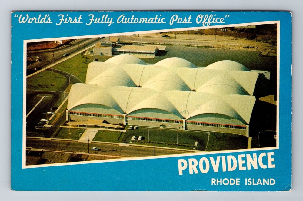 Providence RI-Rhode Island, First Fully Automatic Post Office, Vintage Postcard