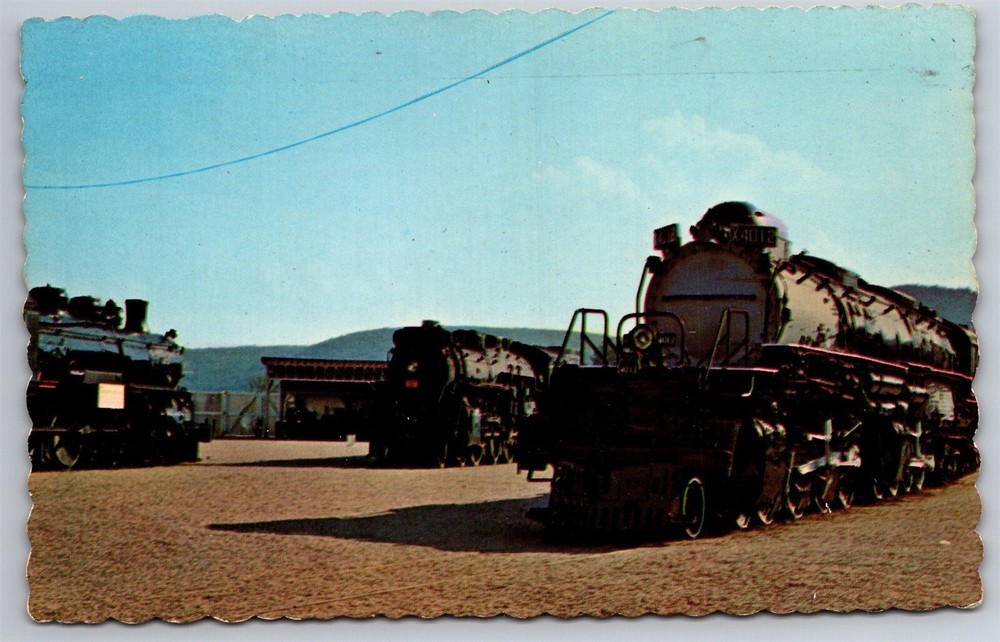 Steamtown USA Union Pacific No 4012 Big Boy Bellows Falls VT Postcard D24