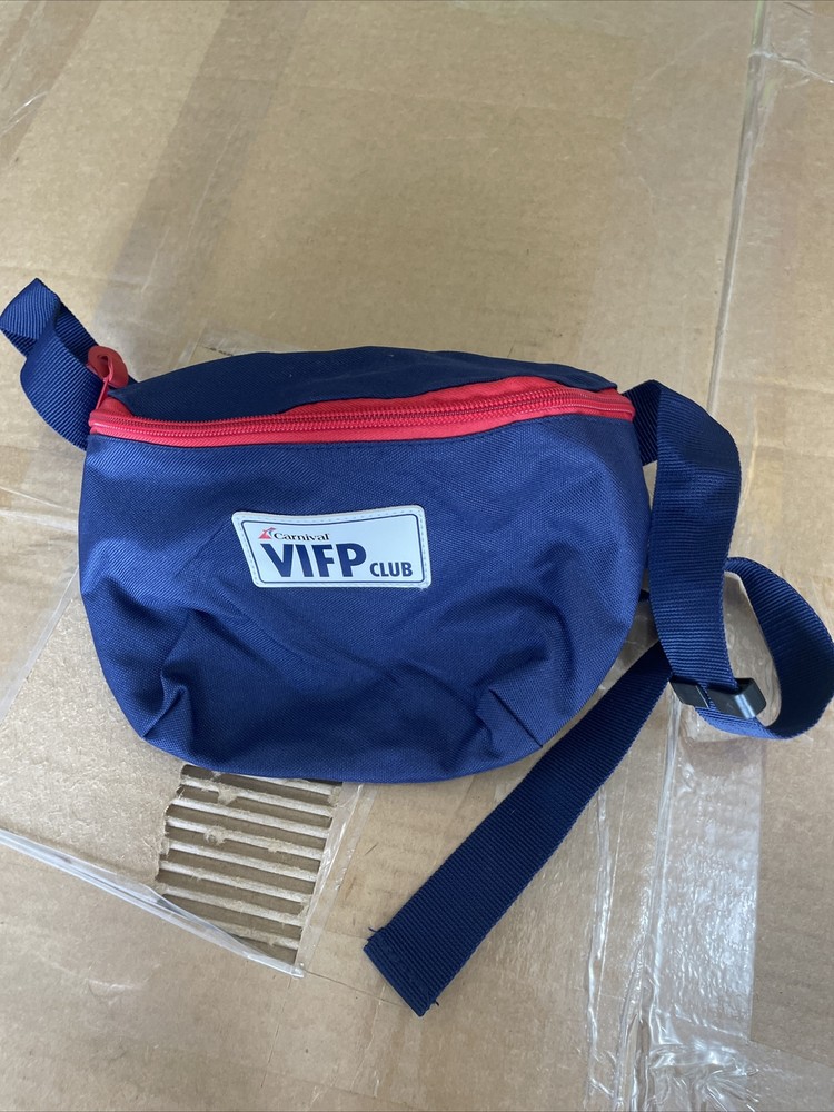 Carnival VIFP Club Fanny Pack Blue Past Guest Gift Zip