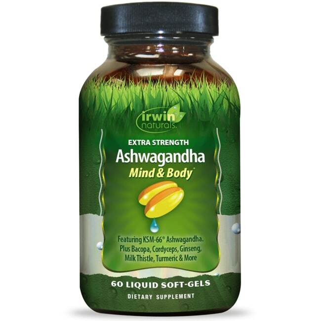 Irwin Naturals Extra Strength Ashwagandha 60 Sgels