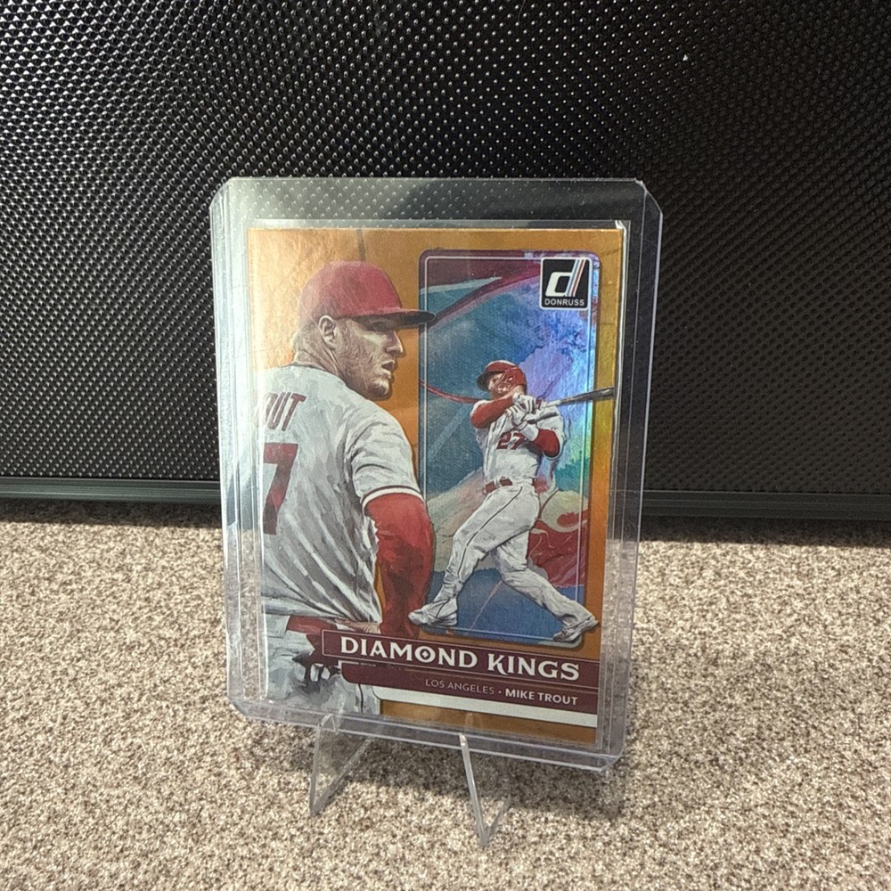 2022 Panini Donruss - Diamond Kings Mike Trout #14 Holo Orange