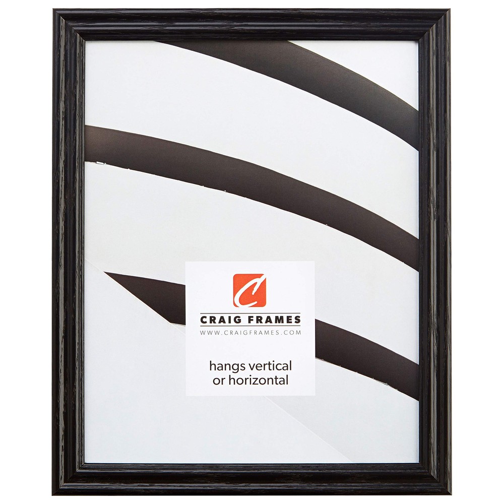 Black Wood Grain Picture Frame 22x28, 0.75