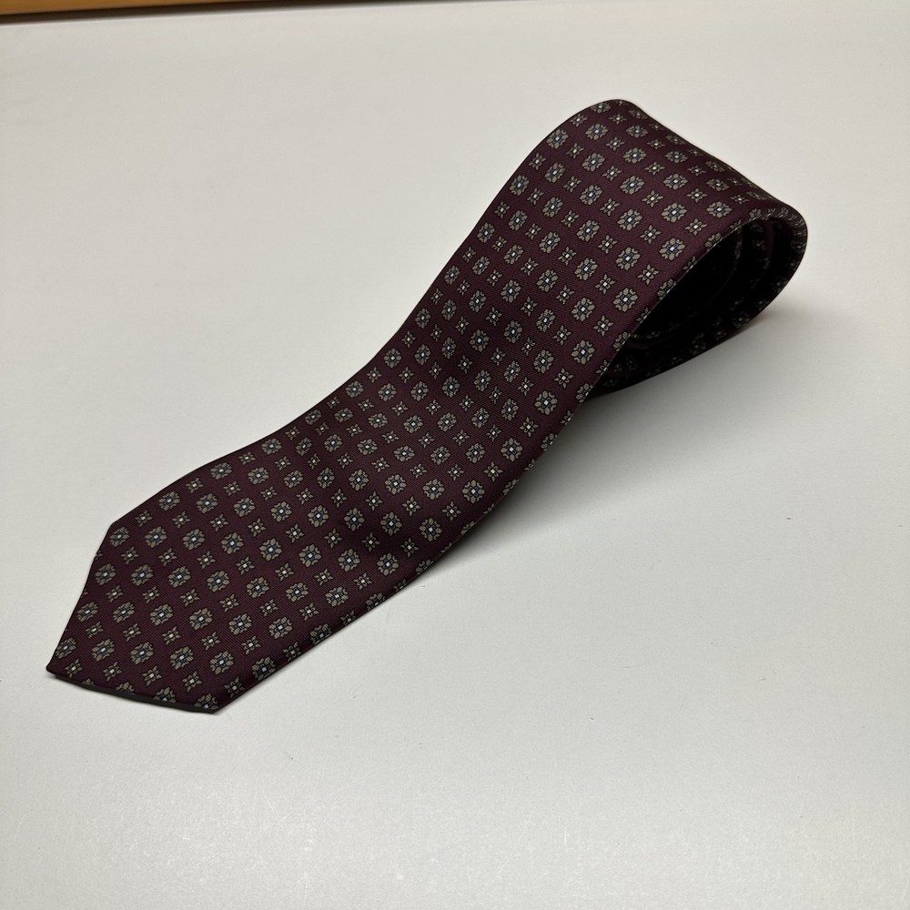 Brooks Brothers Makers Tie Silk Red Polka Dot 3.25 x 55 Vintage Italian Fabric