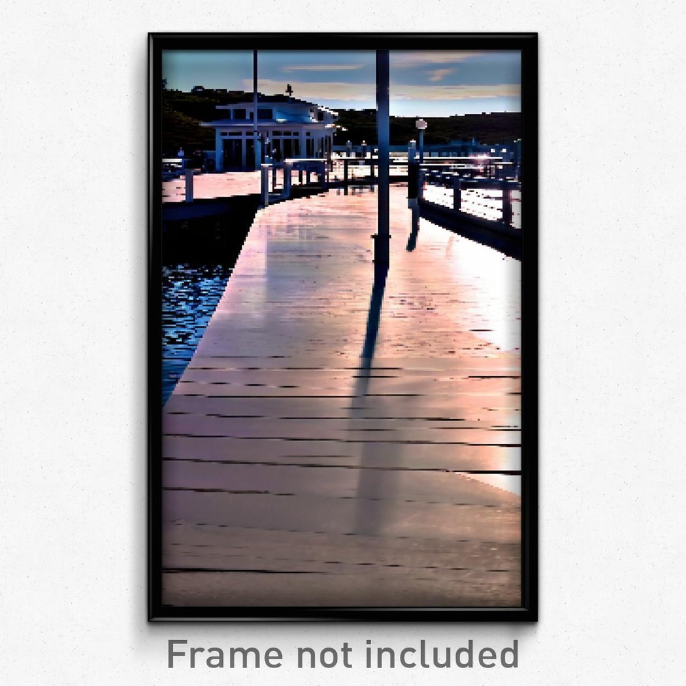 Pixel Art Poster - Polished Wharf (8 Bit Psychedelic Trippy Video Game Print)