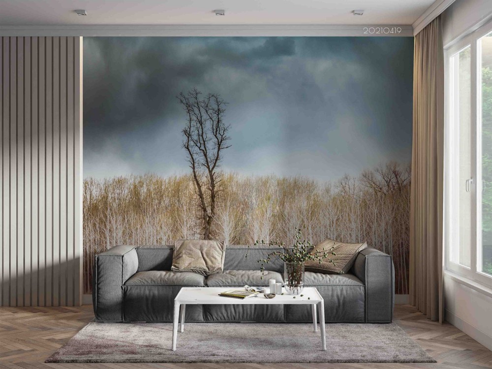 3D Forest Autumn Landscape Wall Murals Wallpaper Murals Wall Sticker